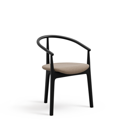 Evo B-2940 Seat Upholstered Back Wood