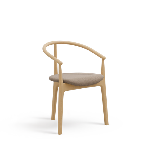 Evo B-2940 Seat Upholstered Back Wood