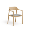 Nimm B-4590 Seat Uph Back Wood