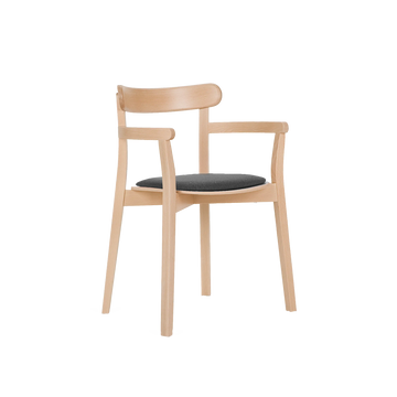 Icho B-4420 Seat Uph Back Wood